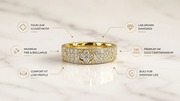 Lab Grown Diamonds: Premium Clover Bands with Timeless Elegance