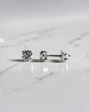 Elegant Lab Grown Diamond Stud Earrings with Brilliant Sparkle