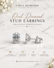 Oval Diamond Stud Earrings for Timeless Luxury and Elegance